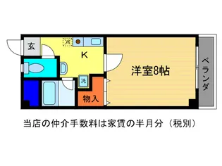 マンションきのこの森【3階】の間取り