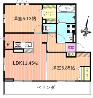 フェルティール【3階】の間取り
