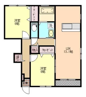 ホームユニバース上野山【1階】の間取り