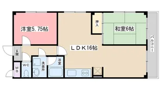 メゾンフェニックス【3階】の間取り