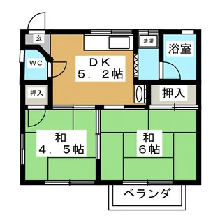 アイボリーハイツ【2階】の間取り