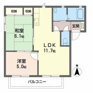 ポンテ ピエールII【2階】の間取り