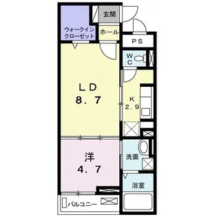 ニューファーム【1階】の間取り