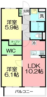 ウィンド湘南【3階】の間取り