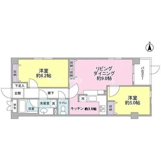 ラフィナート深沢【2階】の間取り