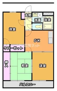 アベニールB【3階】の間取り