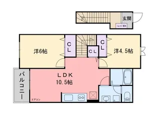 コンフォート凌【2階】の間取り