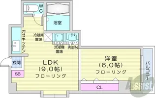 クリスタルファイブ【3階】の間取り
