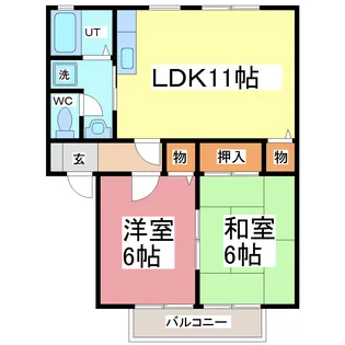 パークハイム21【1階】の間取り