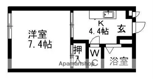タウンしんせと【1階】の間取り