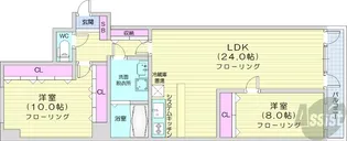 INOVE札幌南7条【3階】の間取り