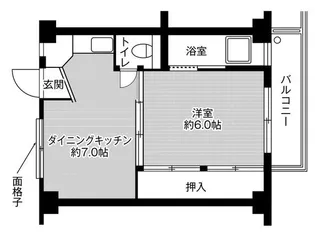 ビレッジハウス北今1号棟【3階】の間取り
