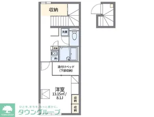 レオパレスかんな【2階】の間取り