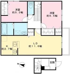 クロシェットの間取り