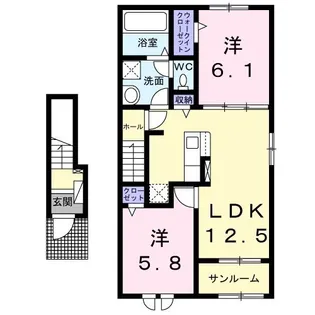 アダージョ【2階】の間取り