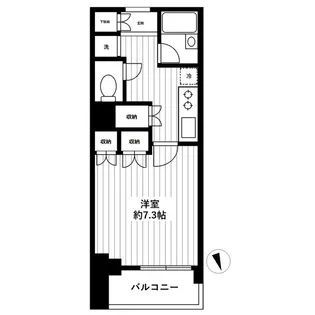 サンウッド文京千駄木フラッツ【2階】の間取り