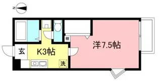スリーワン三沢【1階】の間取り
