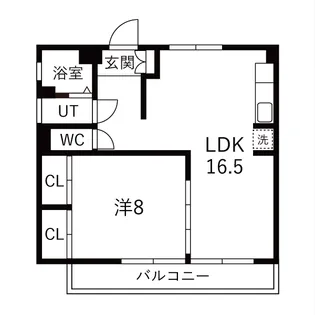 関谷コーポ【4階】の間取り