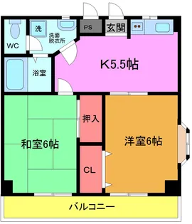 ショウエイマンション【2階】の間取り