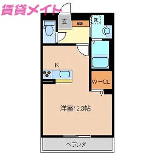 Premias平町III【3階】の間取り