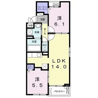ビオルーチェ【3階】の間取り