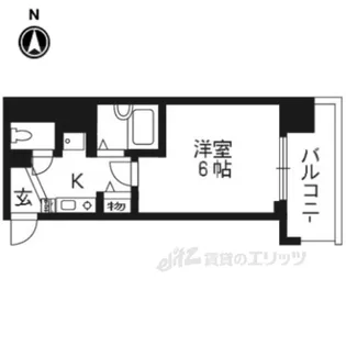 エステムコート京都烏丸【3階】の間取り