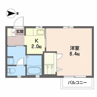 メゾン ドゥ ボヌールII【2階】の間取り