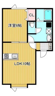 スーパーハイム美芳【1階】の間取り