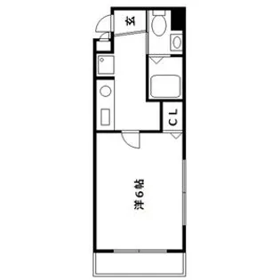 シーガルハイツ心斎橋EAST【3階】の間取り