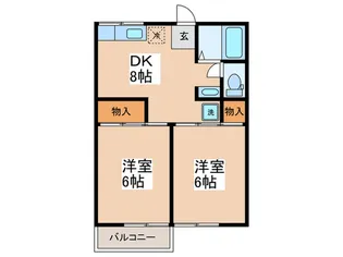 ハイツ17【2階】の間取り