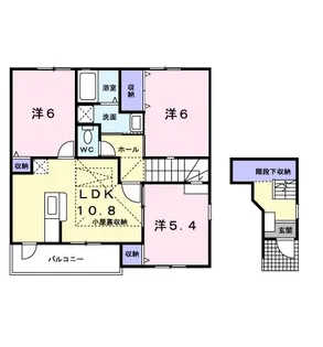 シャルマンA【2階】の間取り