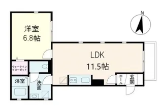 メゾン ド ボヌール【1階】の間取り