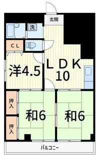 ハマースミス【1階】の間取り