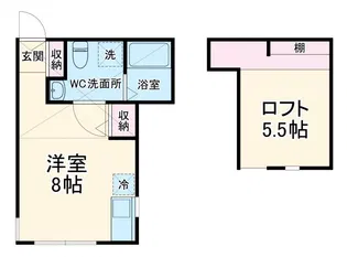 プリマ十六番館【2階】の間取り