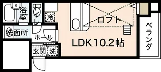 プロヴァンス東白島【4階】の間取り