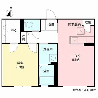 グレイス原良【1階】の間取り