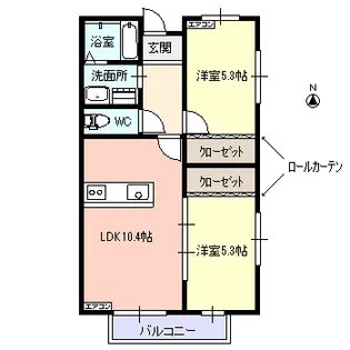 モジ・アワーク102【2階】の間取り