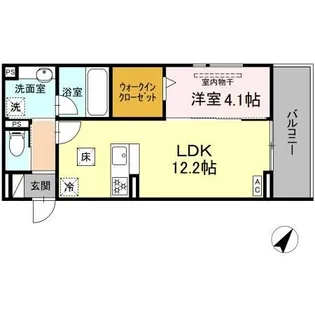 D crest津島町【1階】の間取り