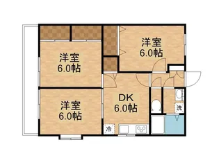 グランディール中嶋【1階】の間取り