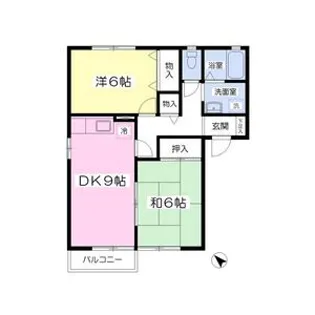 セジュール・フラップB【2階】の間取り