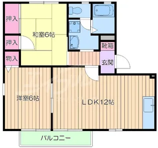 アピオ千里F棟【2階】の間取り