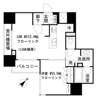 オープンレジデンシア文京茗荷谷【5階】の間取り