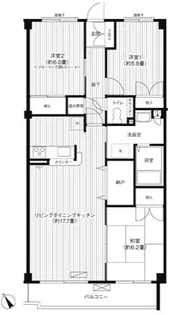 フラット日吉コートA棟【2階】の間取り