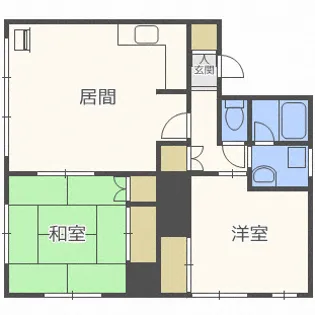 リバーサイドハウス新川【3階】の間取り