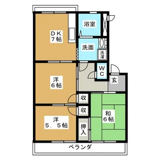 グリーンシャトー【2階】の間取り