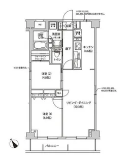 オチェアーノ南行徳【3階】の間取り