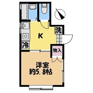 コーポ・コトブキ【1階】の間取り