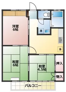 みどりハイツII【2階】の間取り