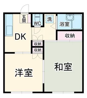 グリーンハイツ3番館【1階】の間取り