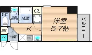 I-DIL NAKANOSHIMA EAST【13階】の間取り